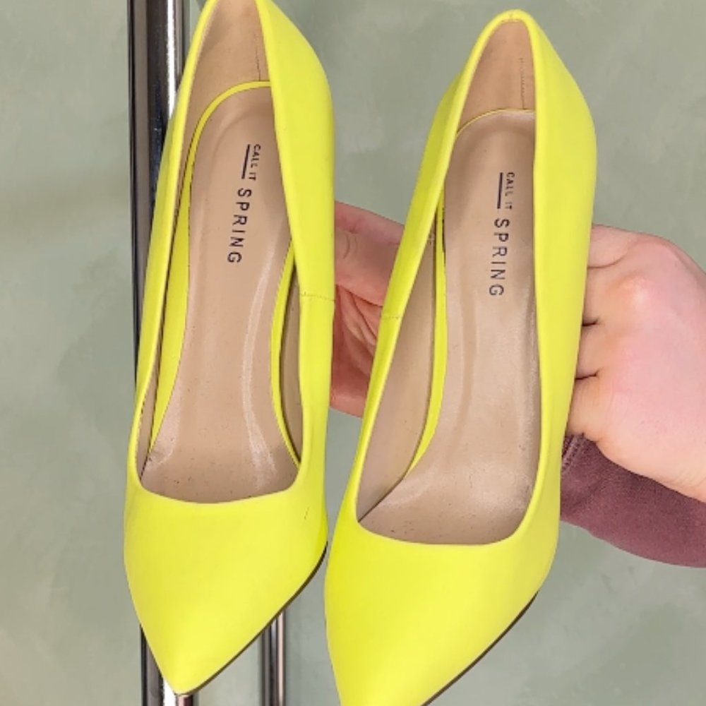 Bright Yellow Heels
